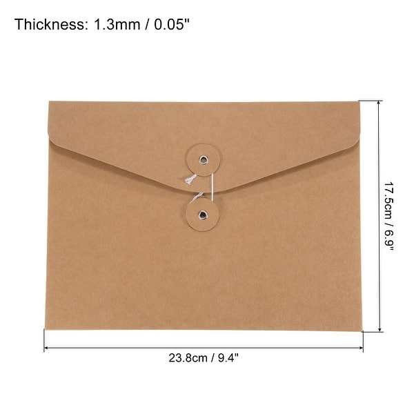 10pcs String File Folders A5 Document Holder Filing Envelopes Jacket ...
