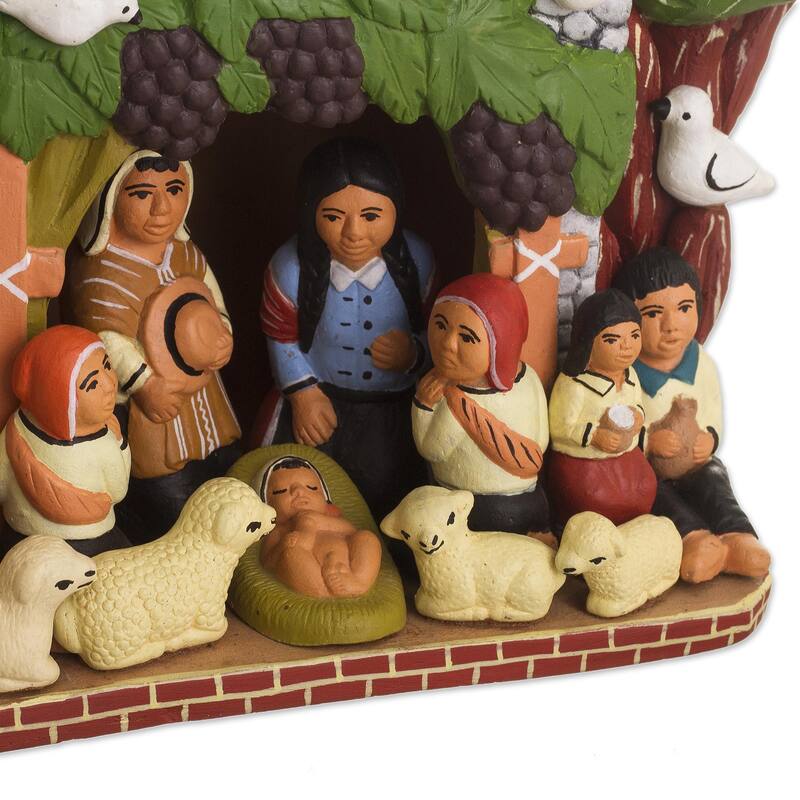 Novica Handmade The House By The Tree Ceramic Figurine