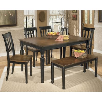 Signature Design by Ashley Owingsville Black/Brown 6-Piece Dining Package