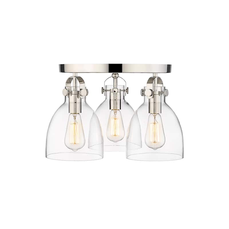 Innovations Lighting Newton Bell - 3 Light 7" Flush Mount