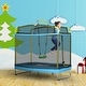 preview thumbnail 7 of 5, 3-in-1 Trampoline for Kids with Enclosure, Swing, Gymnastics Bar, Toddler Trampoline