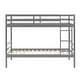 preview thumbnail 27 of 41, Twin Bunk Bed,Wooden,High Guardrail,Ladder,Kids Teens,Dorm Guest