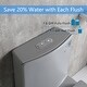 Abruzzo One-Piece Toilet With Dual Flush & Soft Close Seat – 1.1/1.6 GPF, Light Grey, Compact For Small Bathrooms