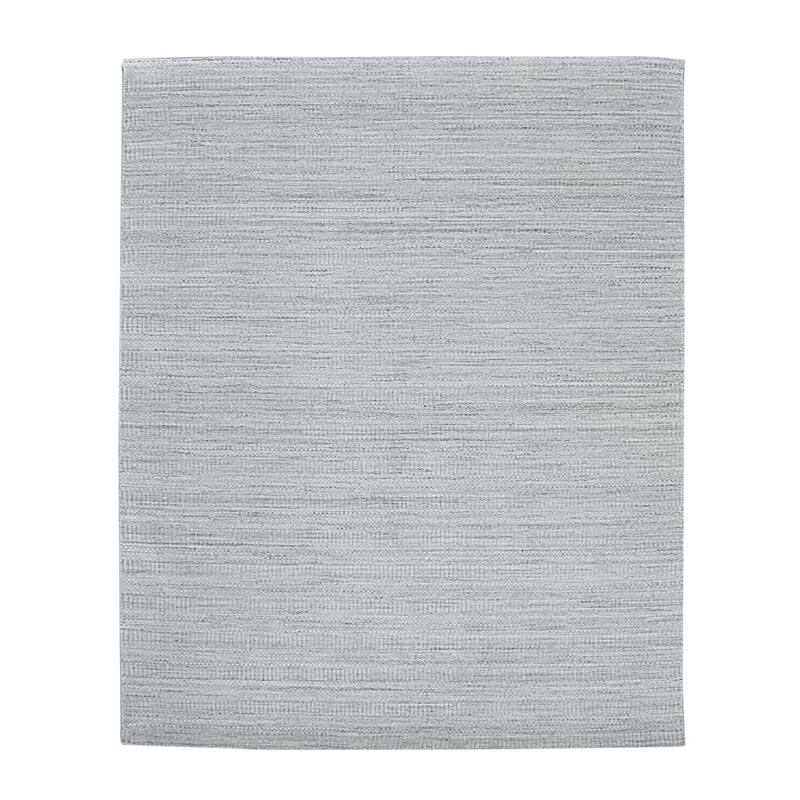 Beige Handloomed Wool Transitional Super Grass Rug, 9' x 12', soft elegant accent - L
