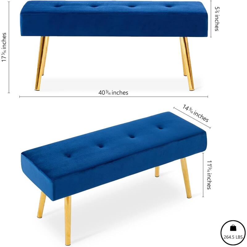 Howtai Upholstered Bench for bedroom, entryway, dining room