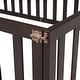 preview thumbnail 27 of 38, Full Size Wooden Floor Bed Frame with Safety Fence and Privacy Door - Stylish & Minimal Daybed