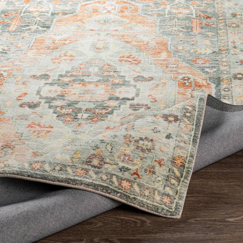 Livabliss Pola Vintage Medallion Printed Area Rug