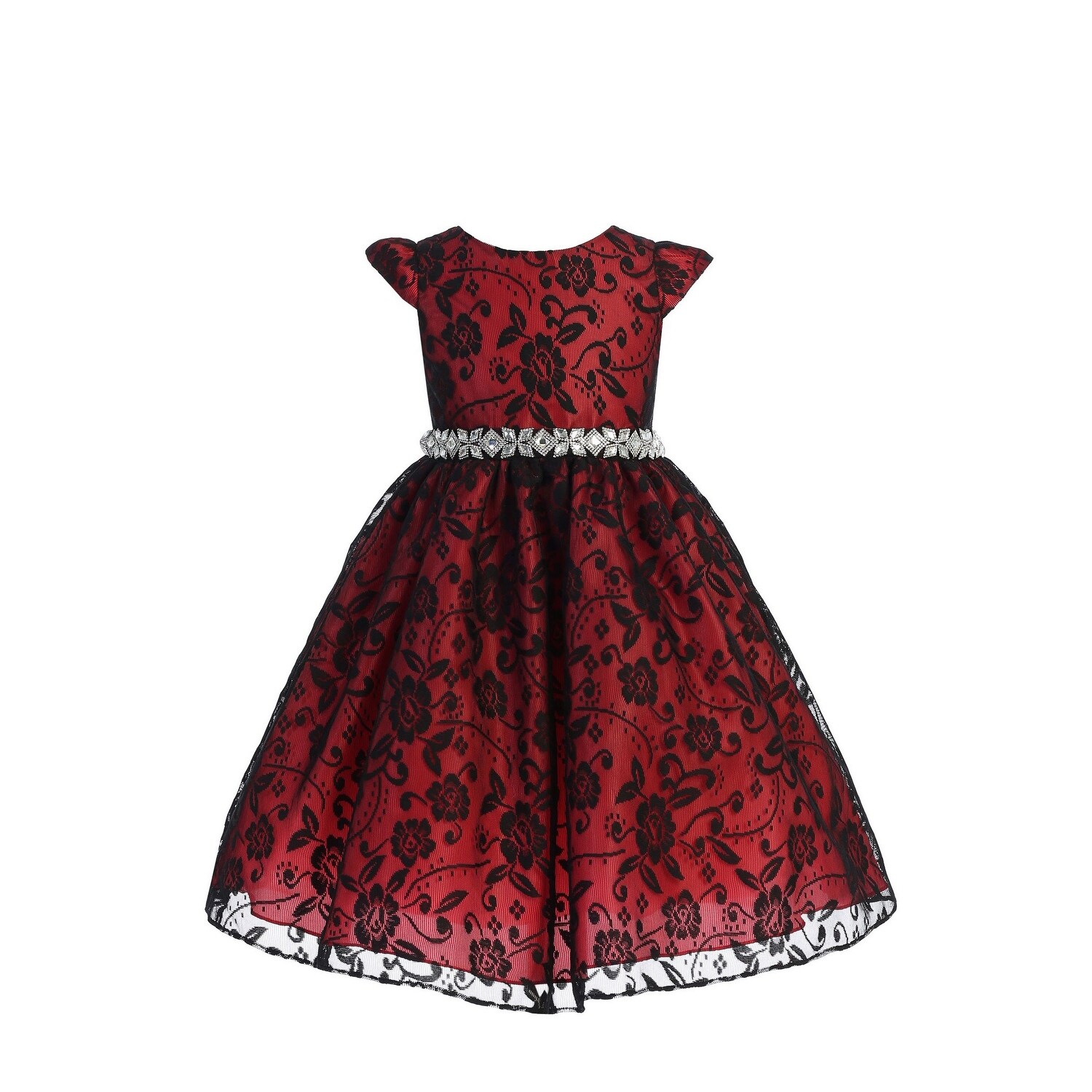 red lace christmas dress