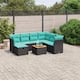 Option Black and blue 3xmiddle+3x corner+footrest+table