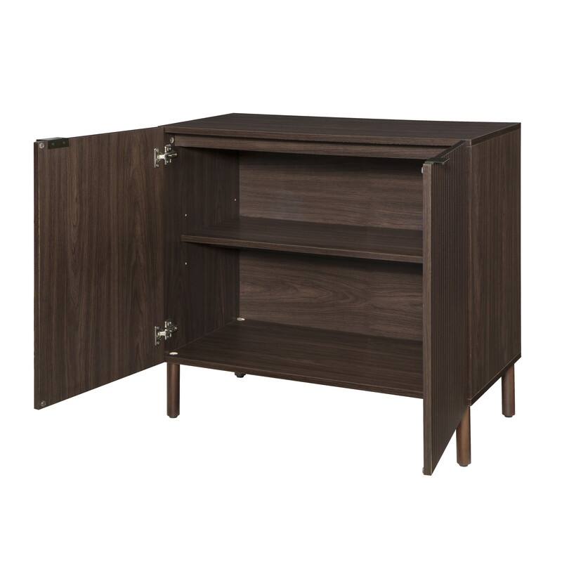 Merk Walnut Cabinet 2 Door