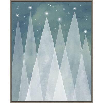 Mod Evergreens II by Grace Popp Framed Canvas Wall Art Print