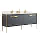 Option Onix Grey - Satin Brass Hardware