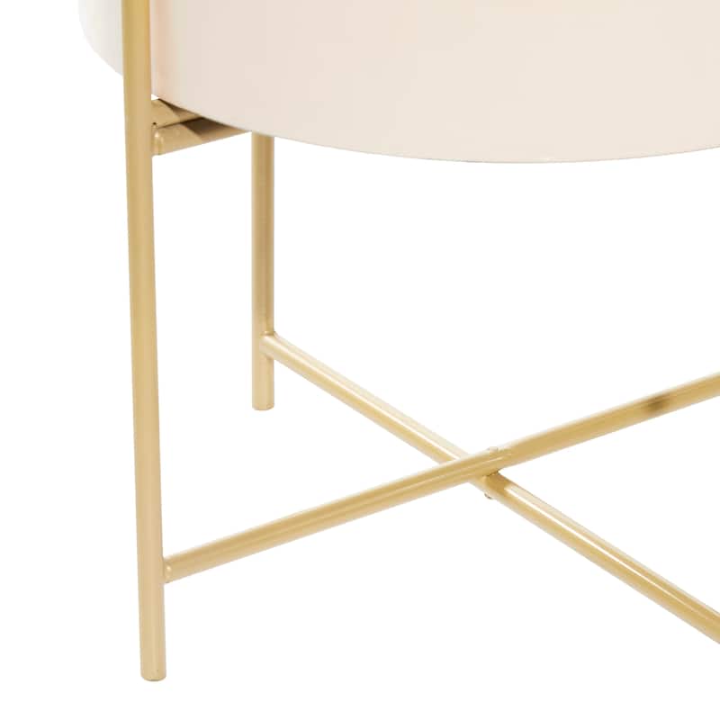 Iron Contemporary Planter (Set of 2) - S/2 12", 16"H