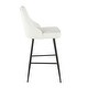preview thumbnail 36 of 62, Silver Orchid Naldi Contemporary Black Counter Stool (Set of 2) - N/A