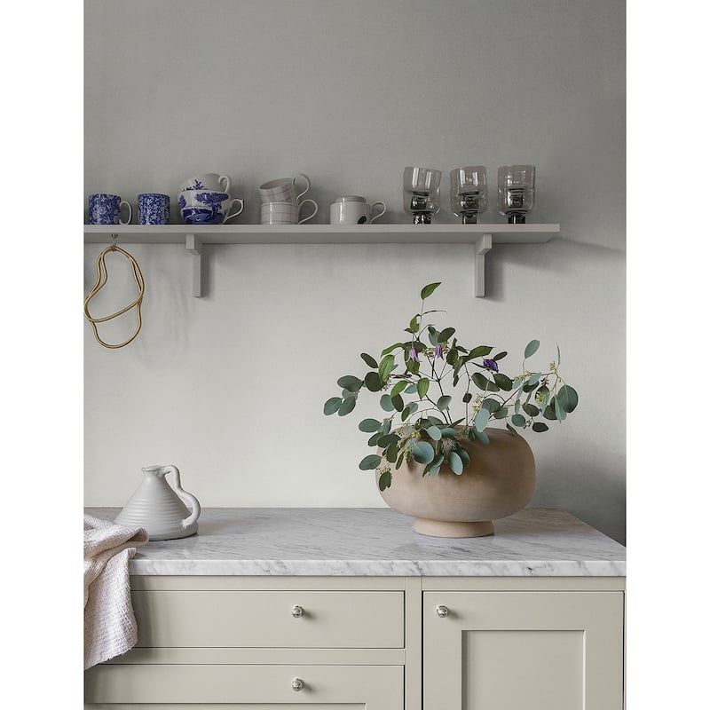 A-Street Prints Parget Snövit White Textured Wallpaper