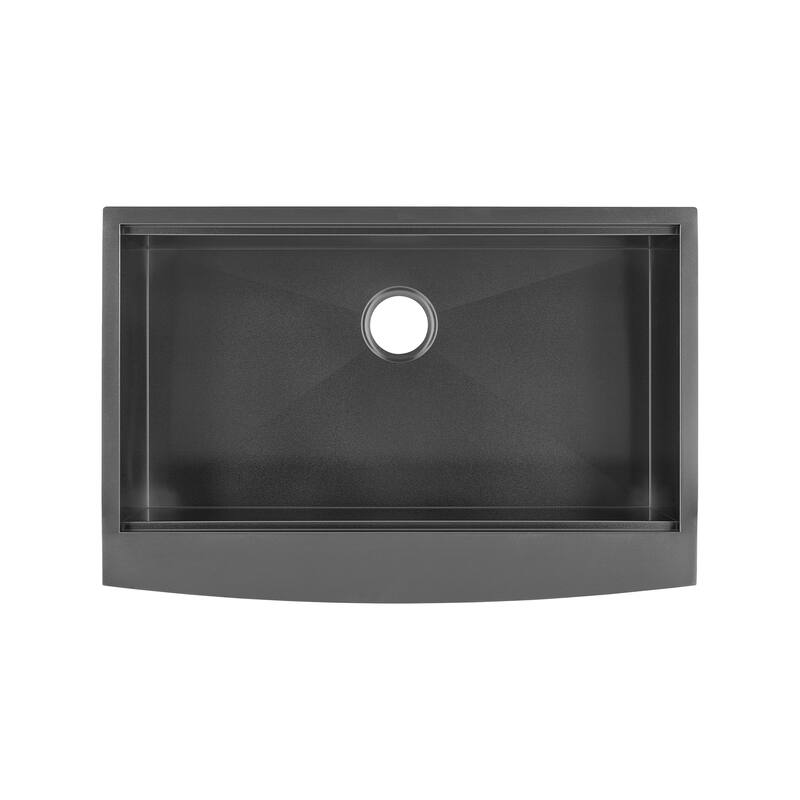 Tourner 33 x 22 Stainless Steel, Single Basin, Farmhouse Kitchen Workstation Sink with Apron