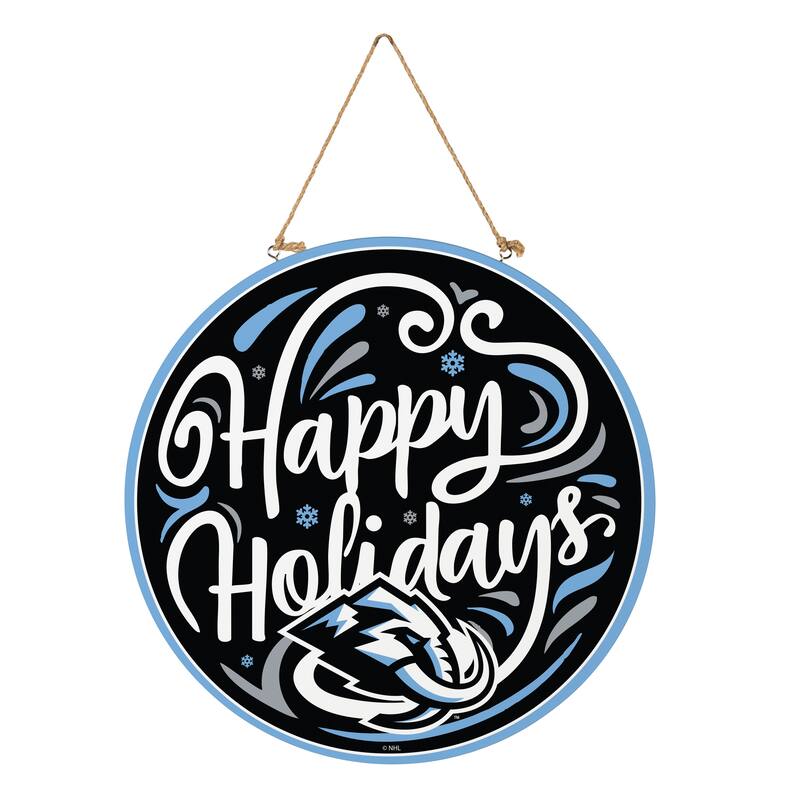 Utah Mammoth 18" x 18" Happy Holidays Door Décor Wall Sign - 18" x 18"