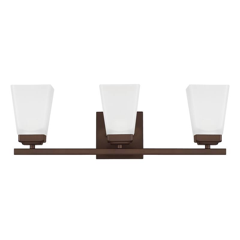Baxley 22-inch 3-light Bath/ Vanity Fixture w/ Soft White Glass
