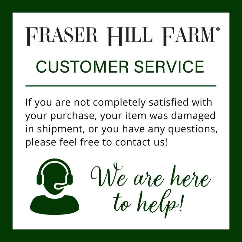 Fraser Hill Farm 6.5-Ft. Flocked Mountain Pine Christmas Tree - 6.5 Foot
