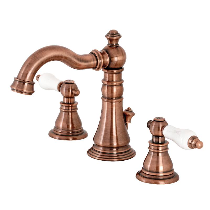 American Patriot 8 in. Widespread Bathroom Faucet - Antique Copper