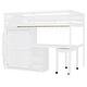 preview thumbnail 11 of 110, Twin/Full Size Loft Bed with Storage Staircase, Wardrobe and Desk, Solid Wood Loft Bedframe with 2 Storage Drawers and Shelves