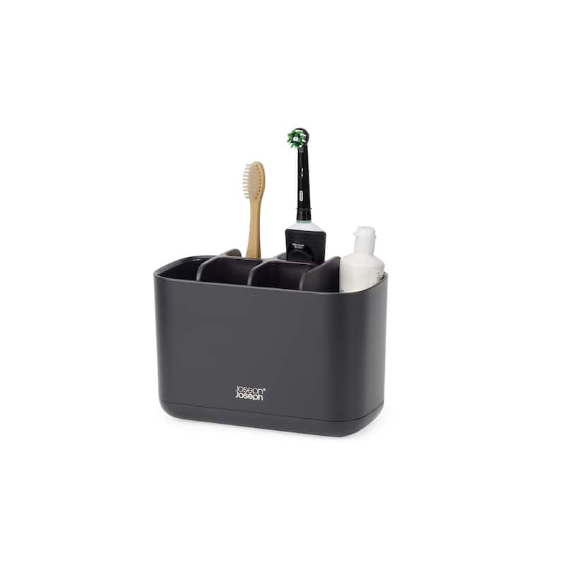 Joseph Joseph EasyStore Large Toothbrush Holder - Matte Black