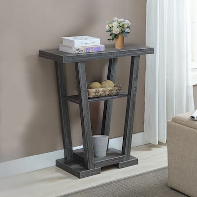 Convenience Concepts Newport V Console Table with Shelves