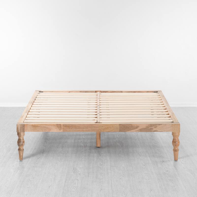 MH London Rhonda Solid Mango Wood Platform Bed