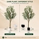 preview thumbnail 7 of 16, Artificial Olive Tree with Lifelike Fruits Fake Olive Plant Potted