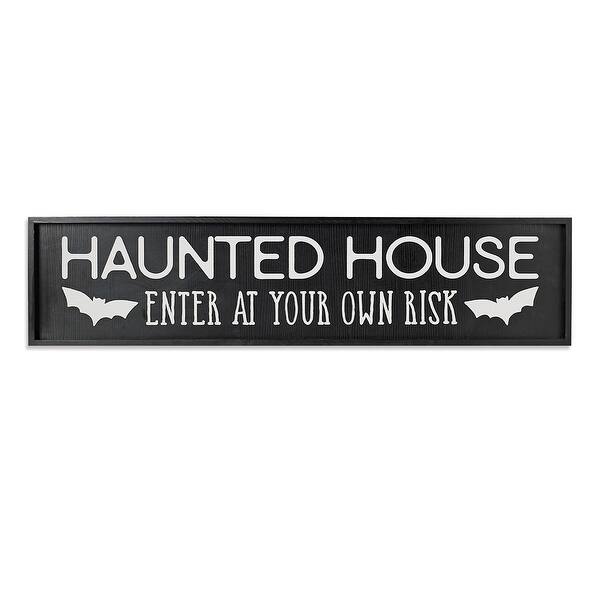 slide 2 of 6, Haunted House Wooden Spooky Halloween Decor Wall Sign
