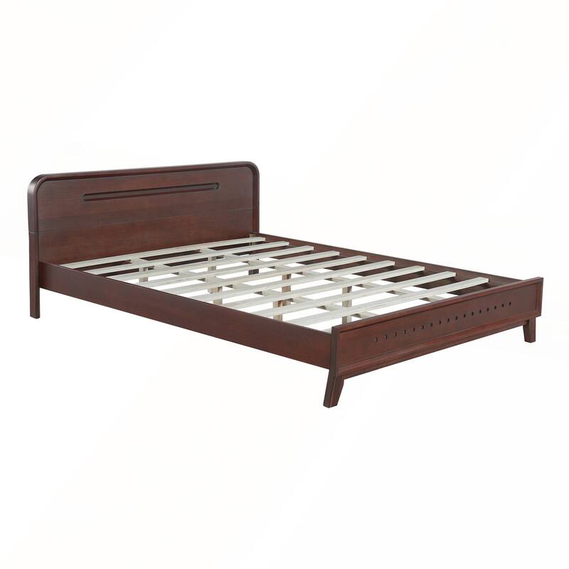 Pine Solid Wood Bed with Timeless Design Easy Assemble