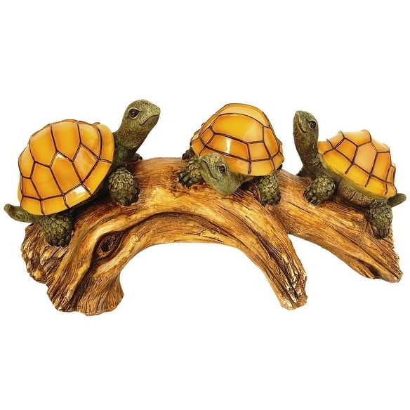 Moonrays 91515 Turtles On A Log Outdoor Solar Light