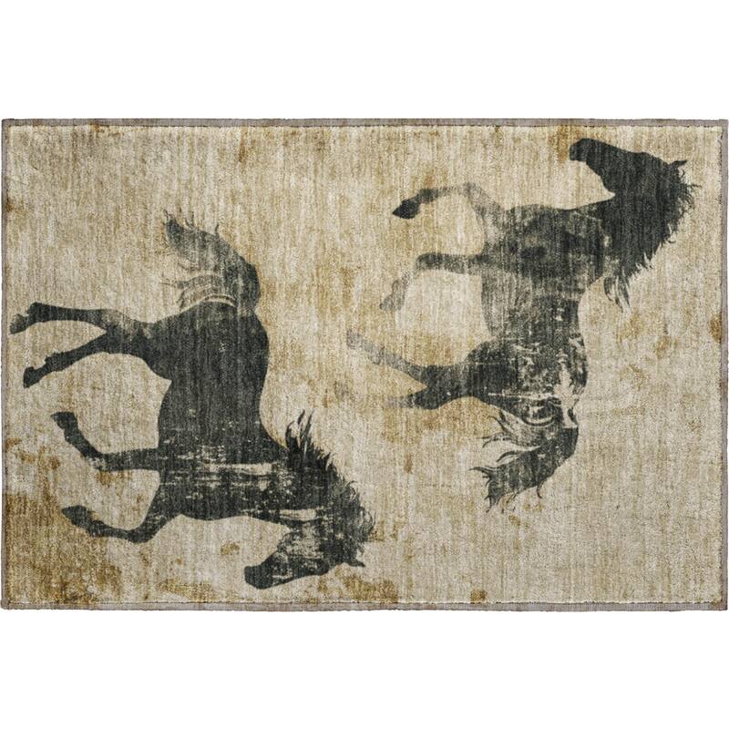 Premium Washable Super Two Horses Mayfield Rug