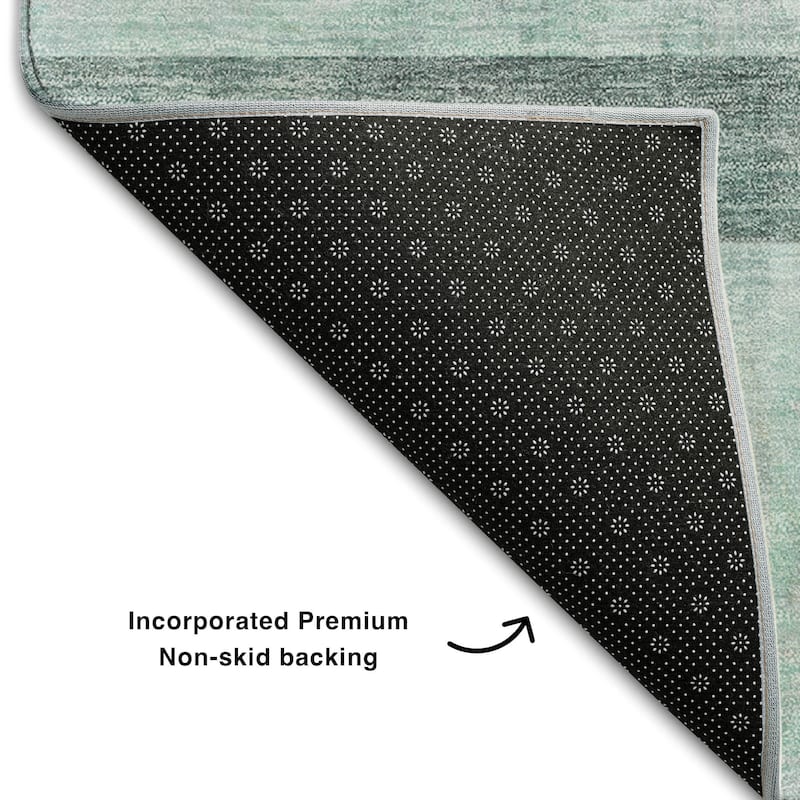 Premium Washable Super Soft Contemporary Ombre Mayfield Rug