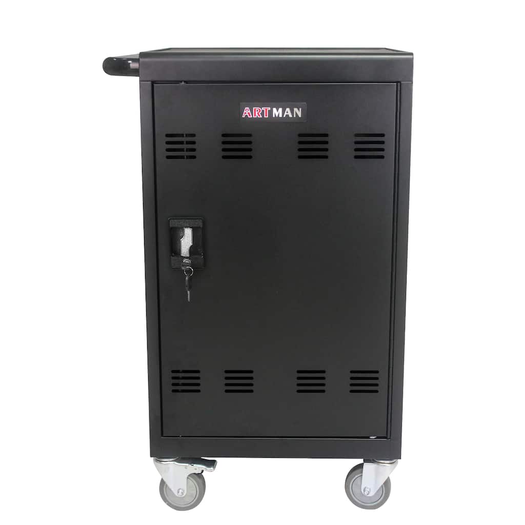 Mobile Charging Cart and Cabinet for Tablets Laptops