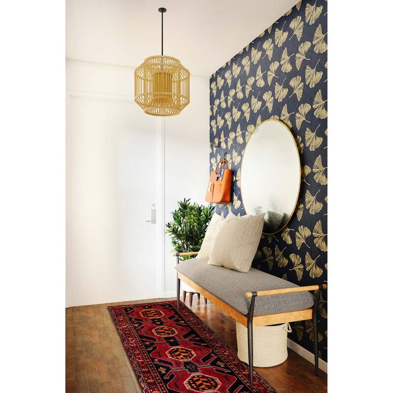 ECARPETGALLERY Hand-knotted Konya Anatolian Black, Red Wool Rug - 4'3 x 12'8