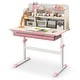 preview thumbnail 20 of 31, Height Adjustable Kids Study Desk with Tilt Desktop for 3-12 Years Old - 31.5"L x 20"W x 43.5"H