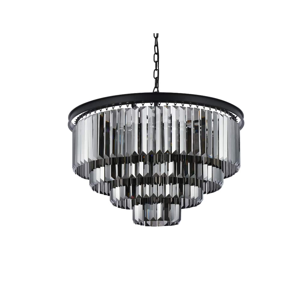 Elegant Lighting 1231D32-SS/RC Sydney 17 Light 32" Wide Crystal