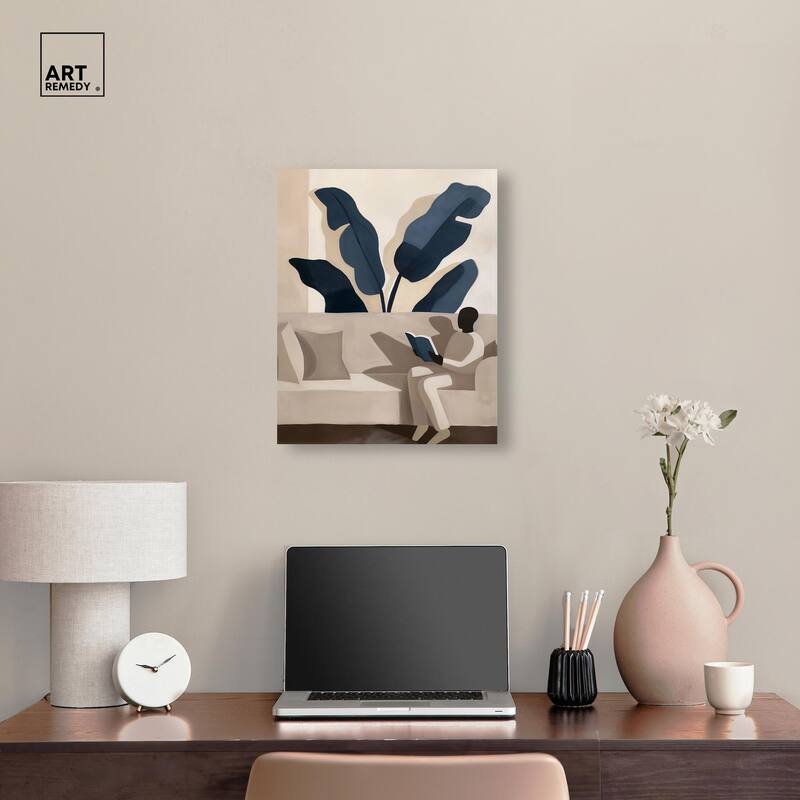 Void Reader II Canvas by Art Remedy, Gallery Wrapped