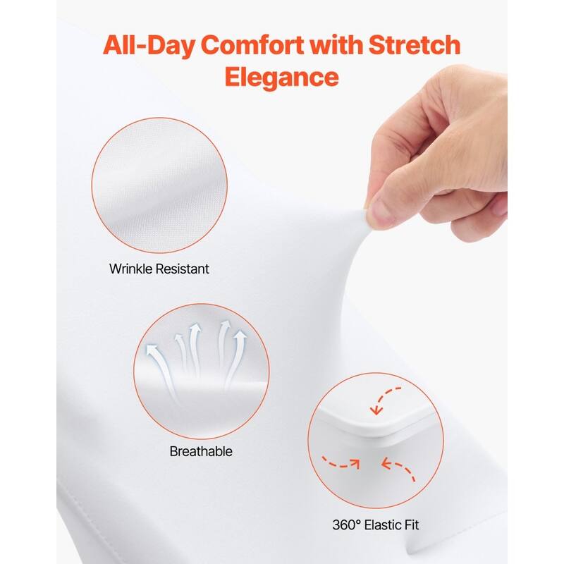 Stretch Chair Covers for Folding Chairs Polyester Spandex Elastic Slip On Wedding Party Banquet Event Decor