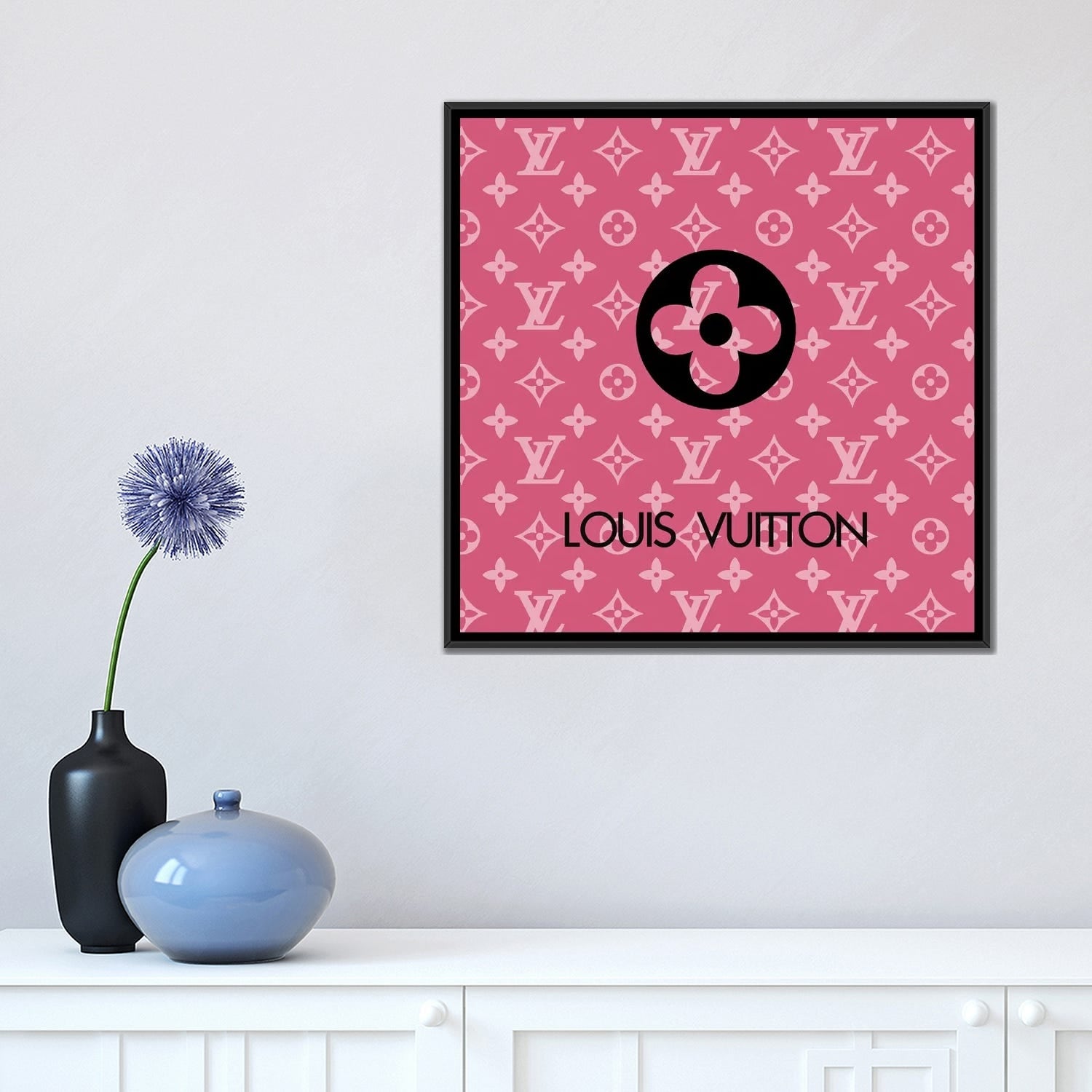LOUIS VUITTON Pink Canvas Art Print By Art Mirano ICanvas