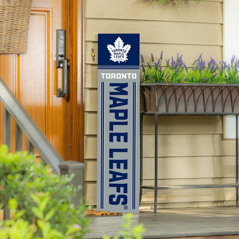 47" Double Sided Seasonal Porch Leaner, Toronto Maple Leafs - 47" x 11.25"