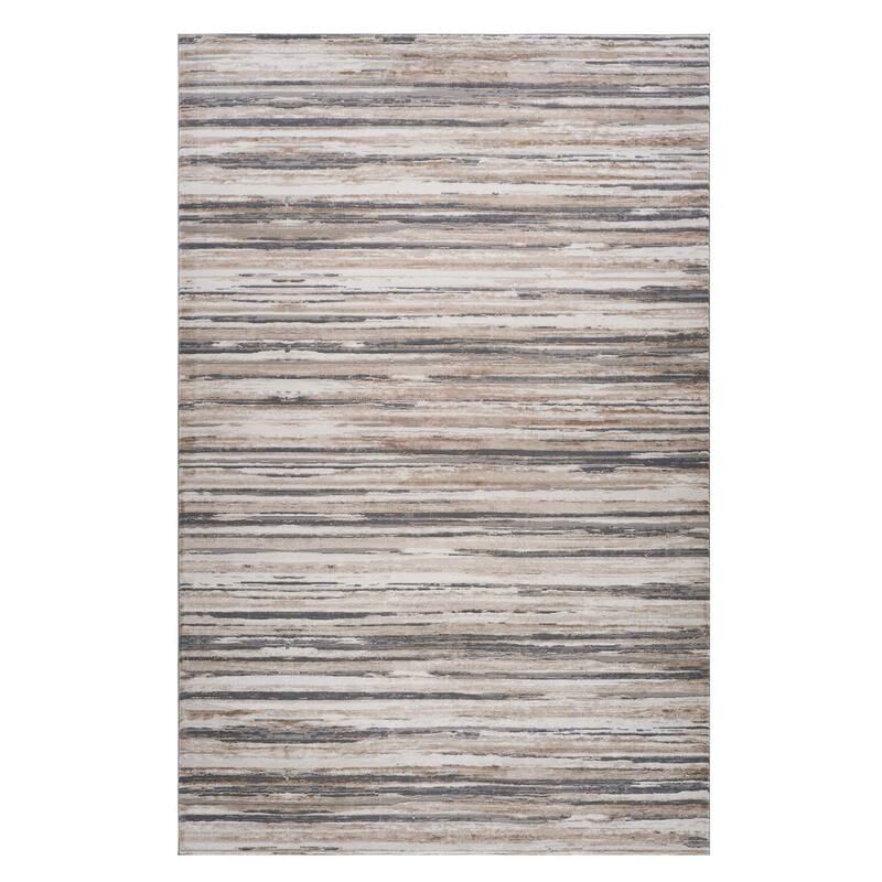 Bigi Distressed Abstract Stain Resistant Woven Durable Area Rug By HomeRoots