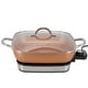 preview thumbnail 2 of 5, 11.81 Inch Copper Coating Nonstick Electric Skillet with Temperature Control