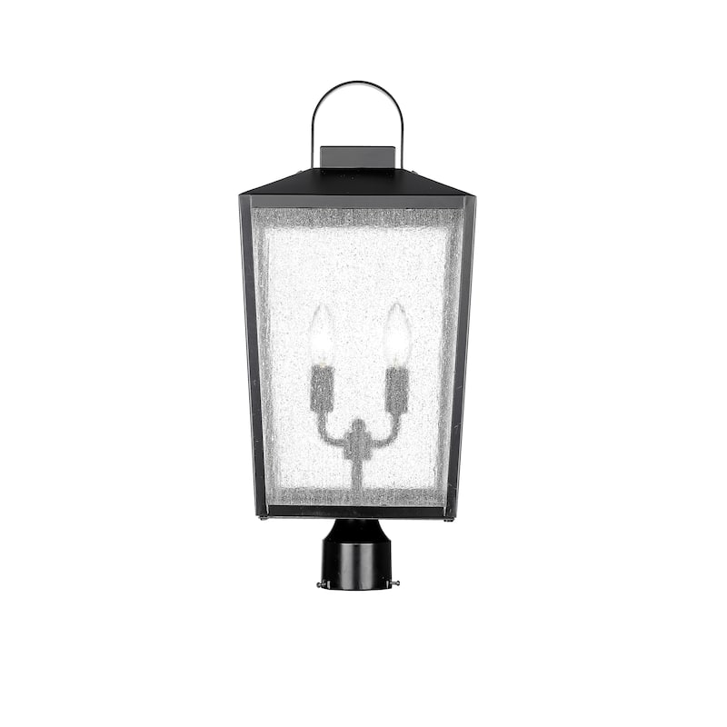 Millennium Lighting Devens 2 Light 22.625 inch Outdoor Post Lantern - Powder Coat Black