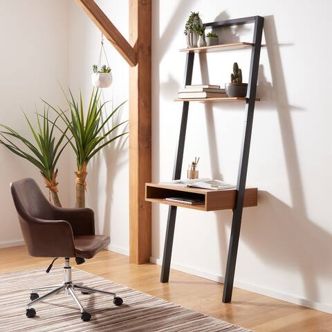 SAFAVIEH Kamy 2-Shelf Leaning Desk