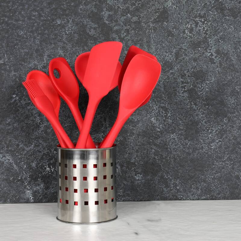 Chef Craft 7 Piece Premium Silicone Kitchen Tool and Utensil Set