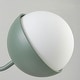 preview thumbnail 7 of 11, 39" W Modern Asymmetric Green Pendant for Kitchen Island with Milk Glass Globe Shade - 38.6 in. W x 13.4 in. H x 7.5 in. D