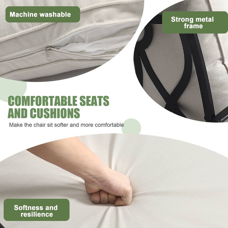 Outdoor Patio 3-Seat Wicker Sofa