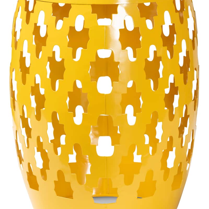 Branson Modern and Contemporary Metal Outdoor Side Table